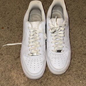Lightly worn 11.5 Nike Air Force 1 '07 White Sneakers
